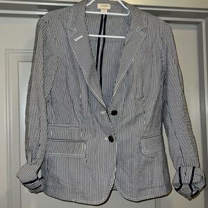 J. Crew seersucker blazer